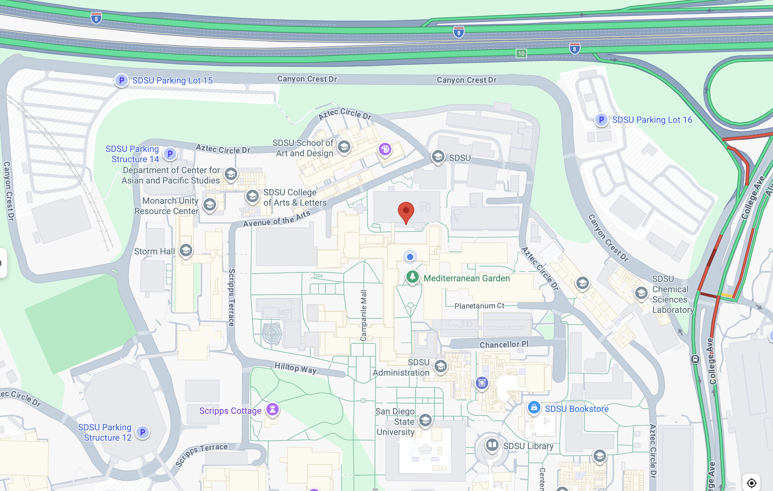 Map of Greenhouse location